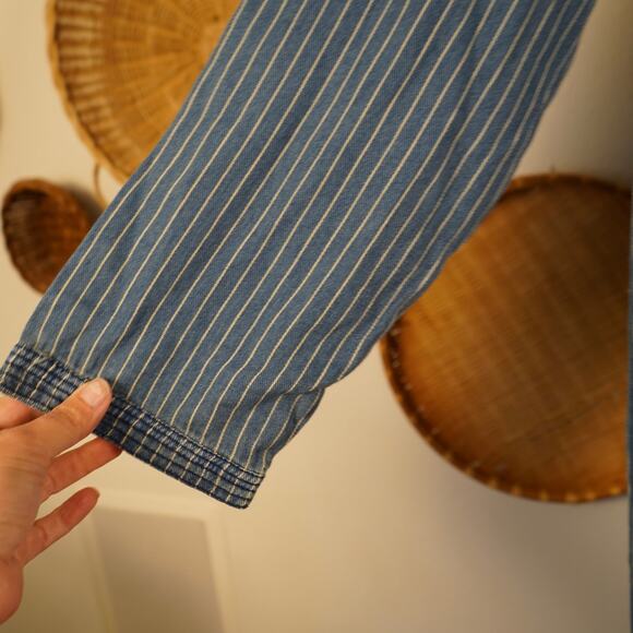 Free‎ People Sandrine Rose Kimono Jumpsuit Washed Stripe Womens Size Small - Picture 5 of 11